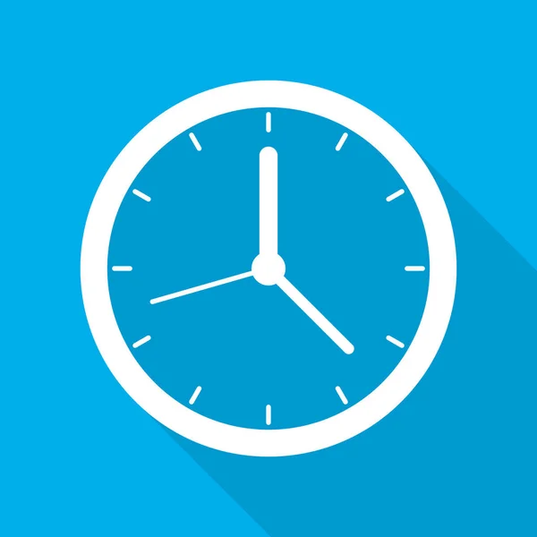 Clock icon. Vector illustration. — Stock Vector