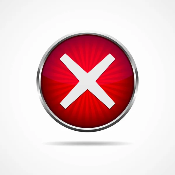 赤十字マークのボタン。ベクトル図. — ストックベクタ