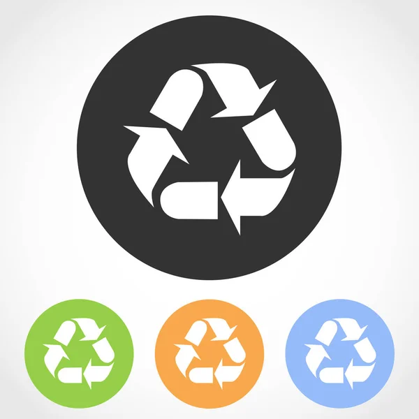 Recycling icons. Vector illustration. — Stock Vector