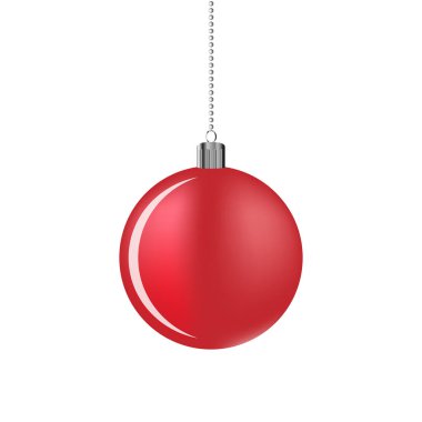 Noel top asılı. Vektör çizim.