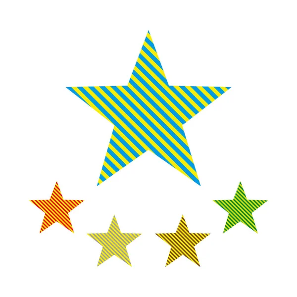 Icona della stella. illustrazione vettoriale. — Vettoriale Stock