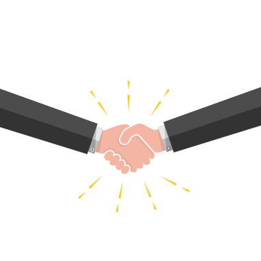 el sıkışma. vektör çizim.