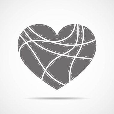 Sevgililer günü için kalp. vektör çizim.