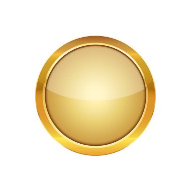 Yuvarlak düğmesi. Vektör çizim.