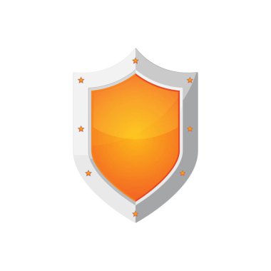 Kalkan simgesi. vektör illüstrasyonu.