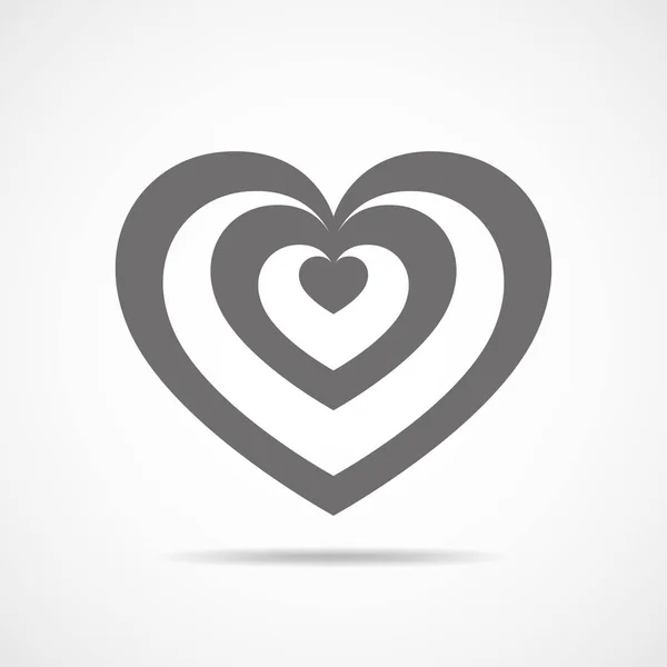 Coeur pour la Saint-Valentin. Illustration vectorielle . — Image vectorielle