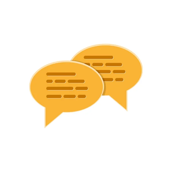 Chat bubble icon. Vector illustration. — Stock Vector