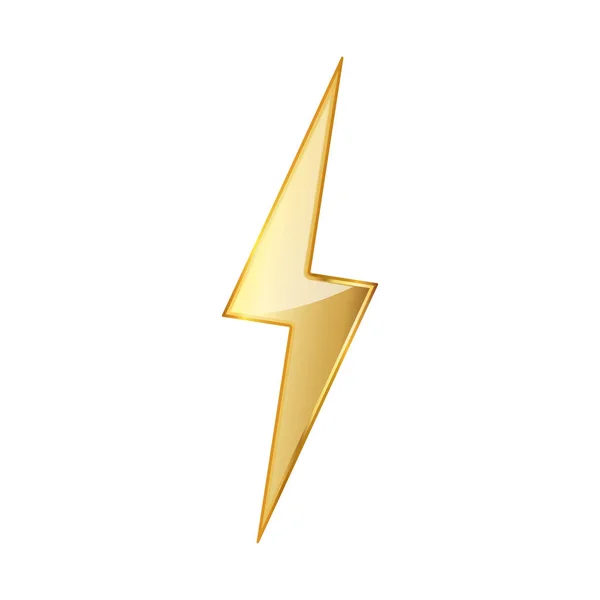 Lightning icon. Vector illustration. — Stock Vector