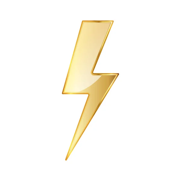 Lightning icon. Vector illustration. — Stock Vector