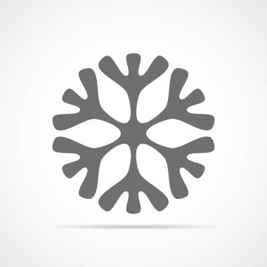 Kar Tanesi ikonu. vektör illüstrasyonu.