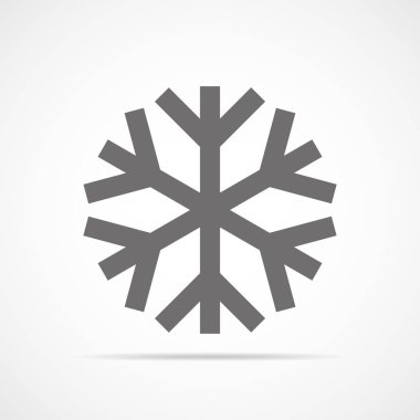 Kar Tanesi ikonu. vektör illüstrasyonu.