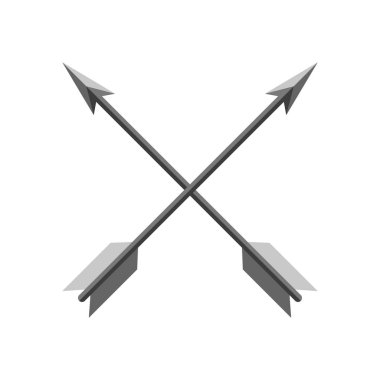 Çapraz ok simgesi. Vektör çizim
