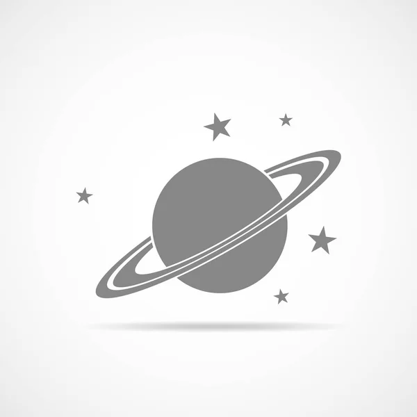 Icoana planetei Saturn. Vector Illustration — Vector de stoc