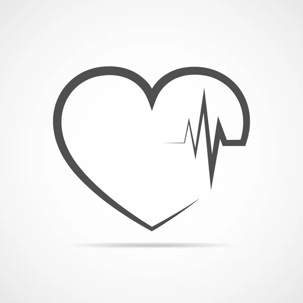Icona del cuore. Illustrazione vettoriale. — Vettoriale Stock