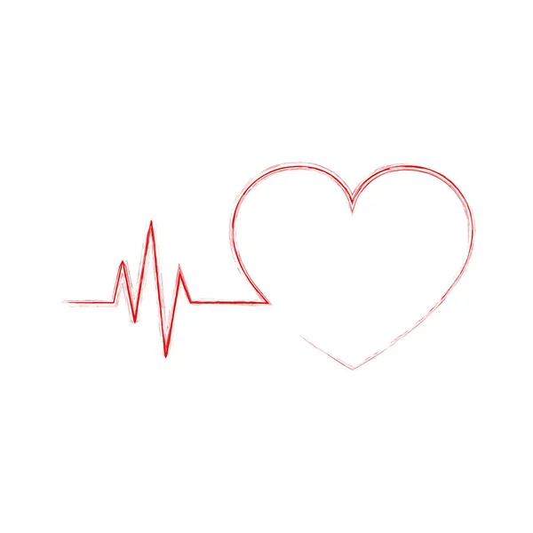 Icono del corazón. Ilustración vectorial. — Vector de stock