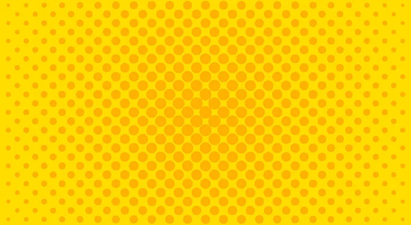 Yellow halftone background. Vector illustration. — Stock Vector