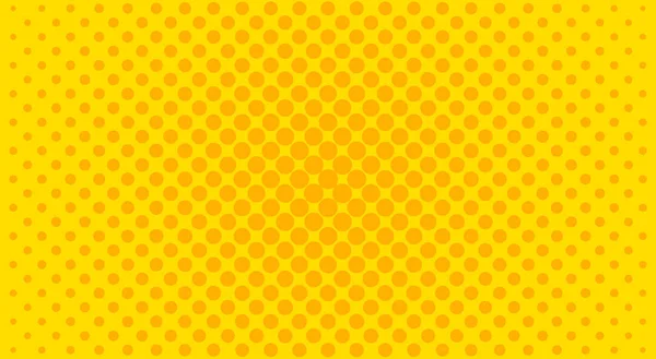 Gele halftone achtergrond. Vectorillustratie. — Stockvector