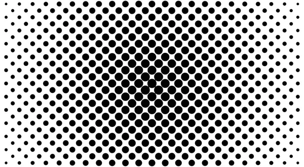 Fondo de puntos en blanco y negro en diseño Halftone. Ilustración vectorial . — Vector de stock