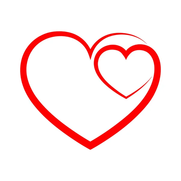 Abstract heart icon. Vector illustration. — Stock Vector