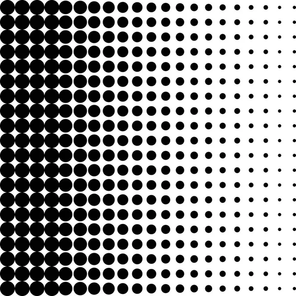 Black and white dots background in Halftone design. Vector illustration. — Stock Vector