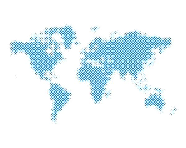Полутоновая карта мира. Векторная иллюстрация — стоковый вектор