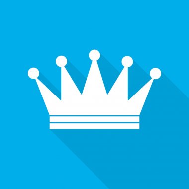 Taç ikonu. vektör illüstrasyonu.