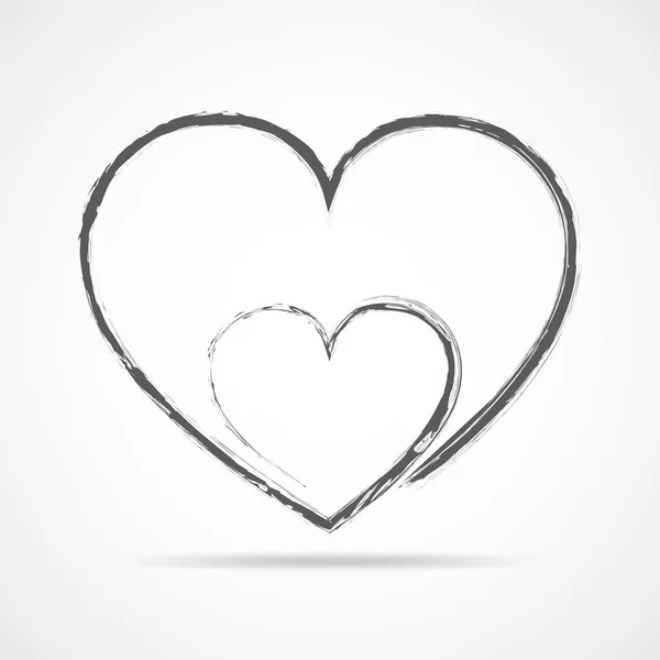 Abstract heart icon. Vector illustration. — Stock Vector