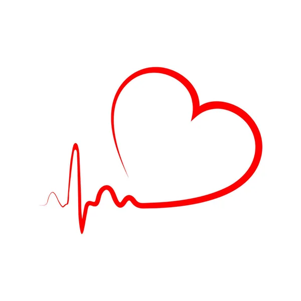 Icono del corazón. Ilustración vectorial. — Vector de stock