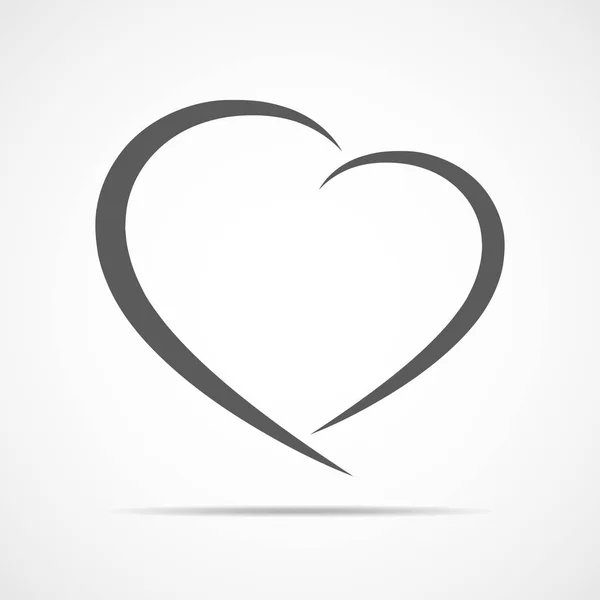 Abstract heart icon. Vector illustration. — Stock Vector