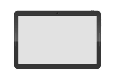 Tablet bilgisayar izole. Vektör çizim.