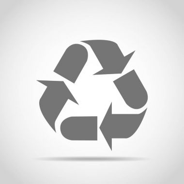 İşareti geri dönüşüm. Vektör çizim.