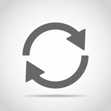 Update simgesi. Vektör çizim.