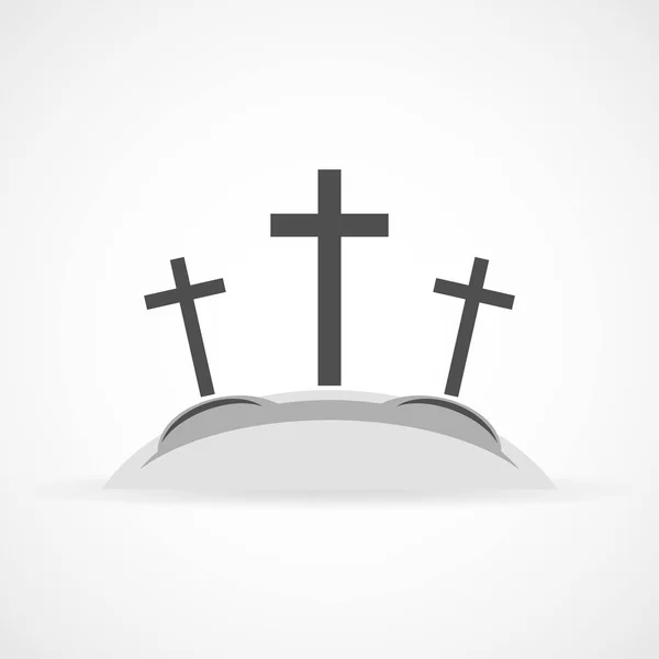 Calvary pictogram. vectorillustratie. — Stockvector