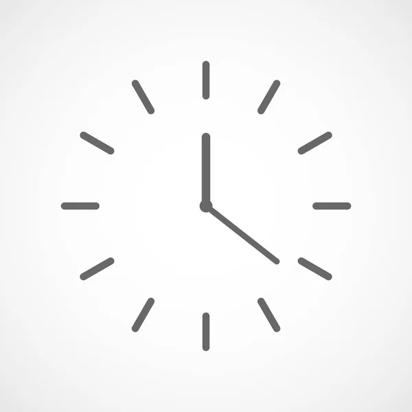 Icono del reloj. ilustración vectorial. — Vector de stock