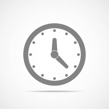 Saat simgesi. vektör illüstrasyonu.