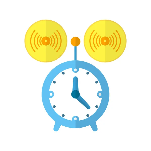 Icono de alarma o reloj. Ilustración vectorial . — Vector de stock