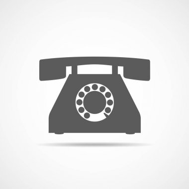 Telefon ikonu. vektör illüstrasyonu.