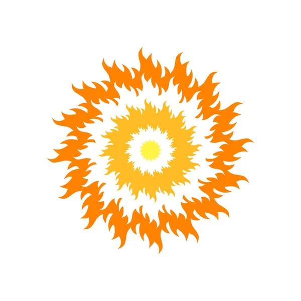 Ref. Yellow Sun. Векторная иллюстрация — стоковый вектор