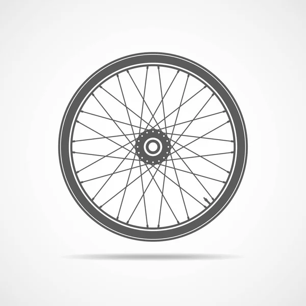 自転車ホイールのアイコン。ベクトル図. — ストックベクタ