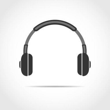 Kulaklık ikonu. vektör illüstrasyonu.
