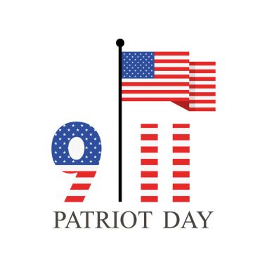 11 Eylül Yurtseverlik gün. Vektör çizim.