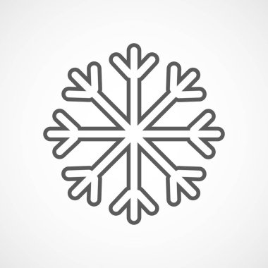 Kar Tanesi ikonu. vektör illüstrasyonu.
