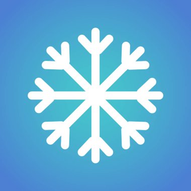 Kar Tanesi ikonu. vektör illüstrasyonu.