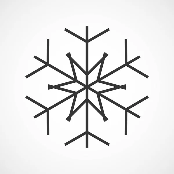 Ikona sněhové vločky. vektorová ilustrace. — Stockový vektor
