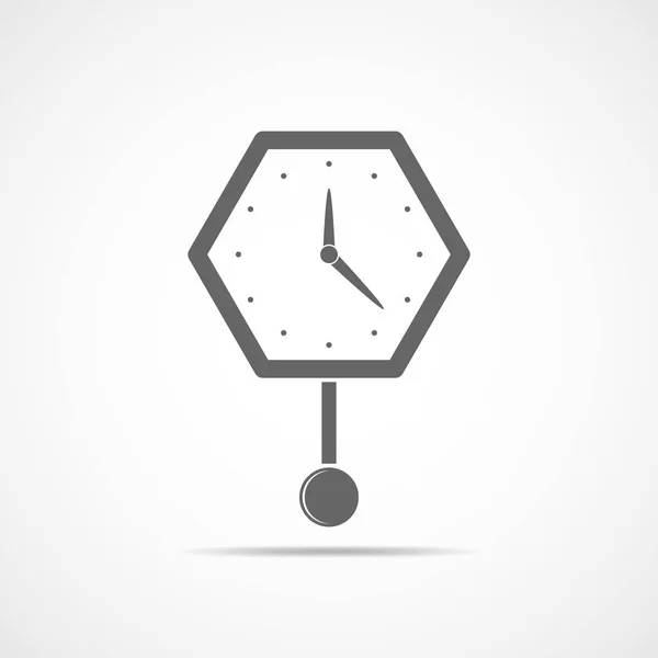 Icono del reloj. ilustración vectorial. — Archivo Imágenes Vectoriales