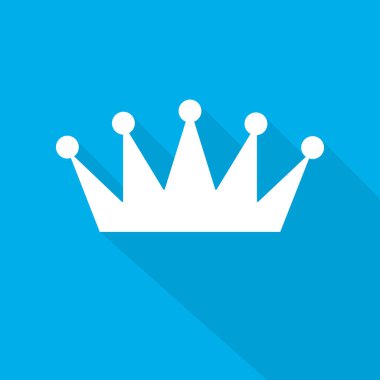 Taç ikonu. vektör illüstrasyonu.