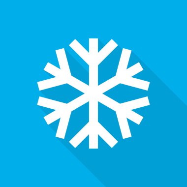 Kar Tanesi ikonu. vektör illüstrasyonu.