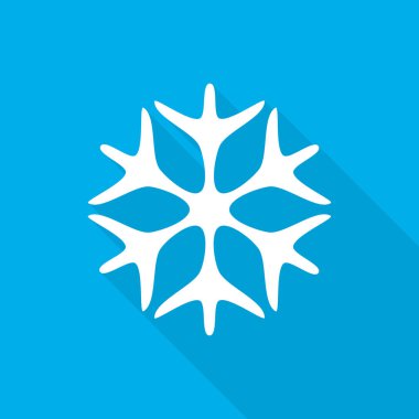 Kar Tanesi ikonu. vektör illüstrasyonu.