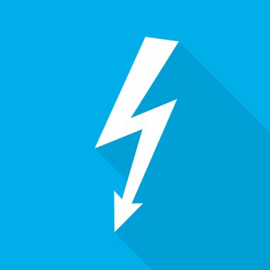 Şimşek simgesi. vektör illüstrasyonu.