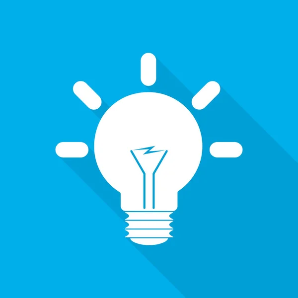Light bulb icon. Vector illustration. — Stock Vector